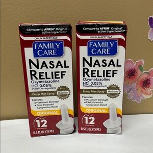 Family Care Nasal Relief Spray-0.5 fl oz X 2 boxes